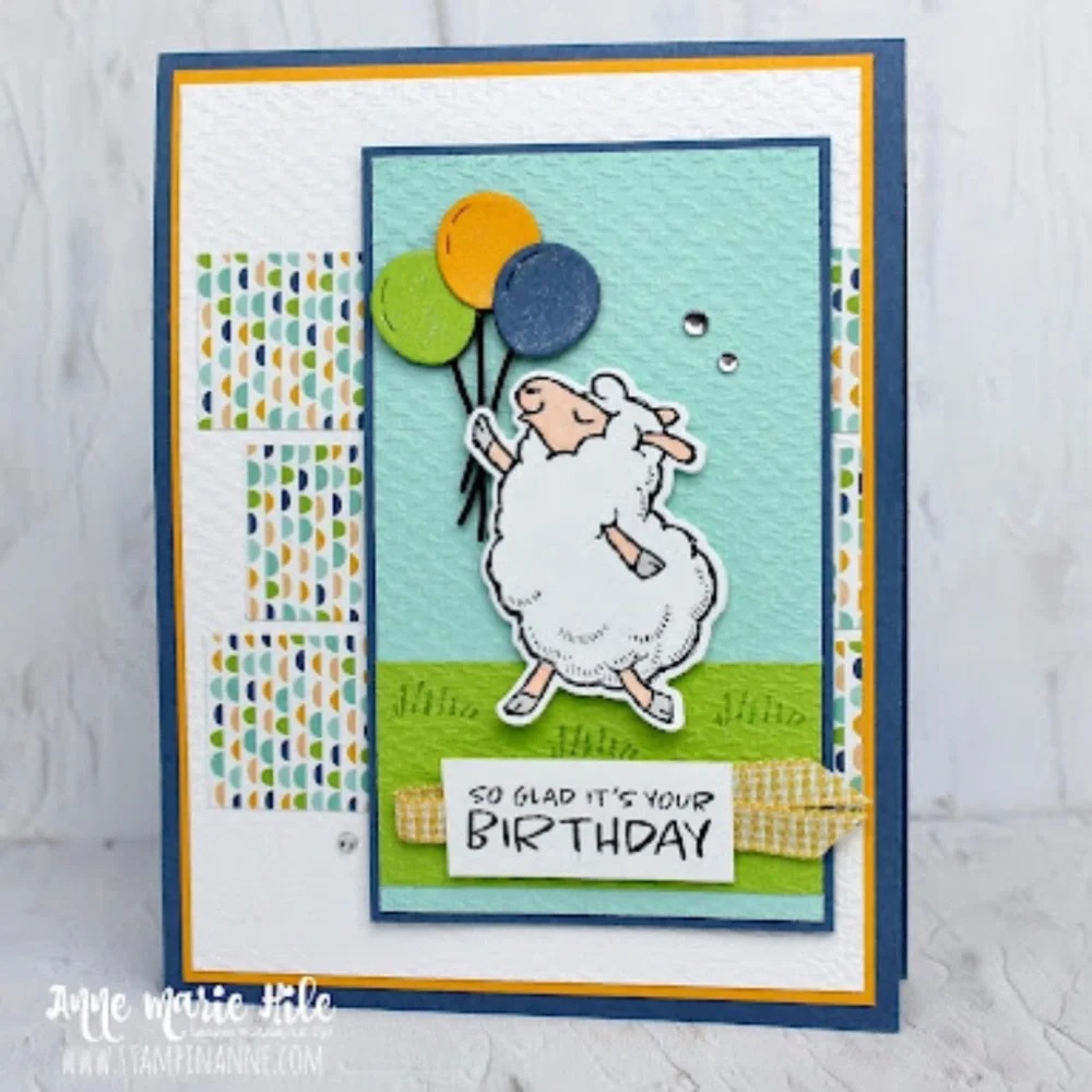 Stampin Up Counting Sheep Retired Sale A Bration Happy Birthday Stamp Set Rubber